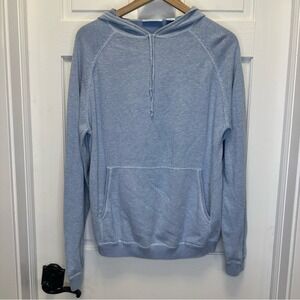 Gene‎ Meyer Men's Light Blue Cotton Pullover Hoodie Size L